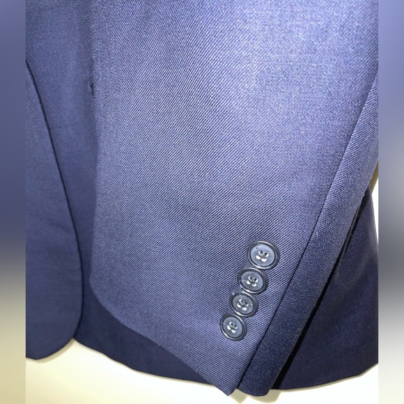 Jos A Bank Mens Slim Fit Navy Blue Blazer - Picture 6 of 16